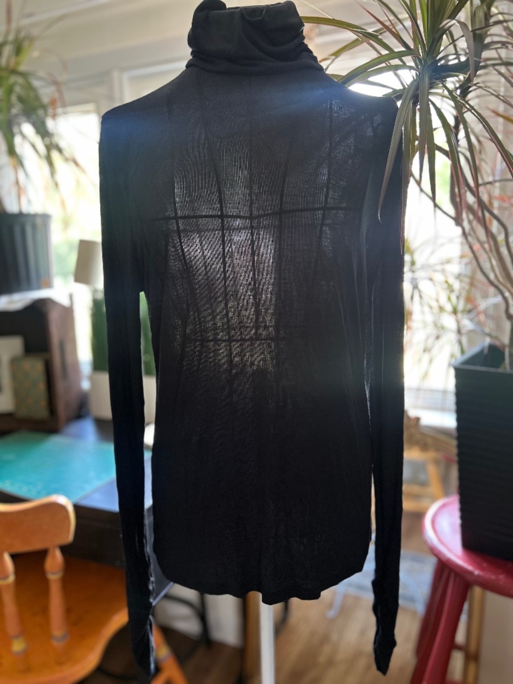 Fabletics semi-sheer turtleneck
